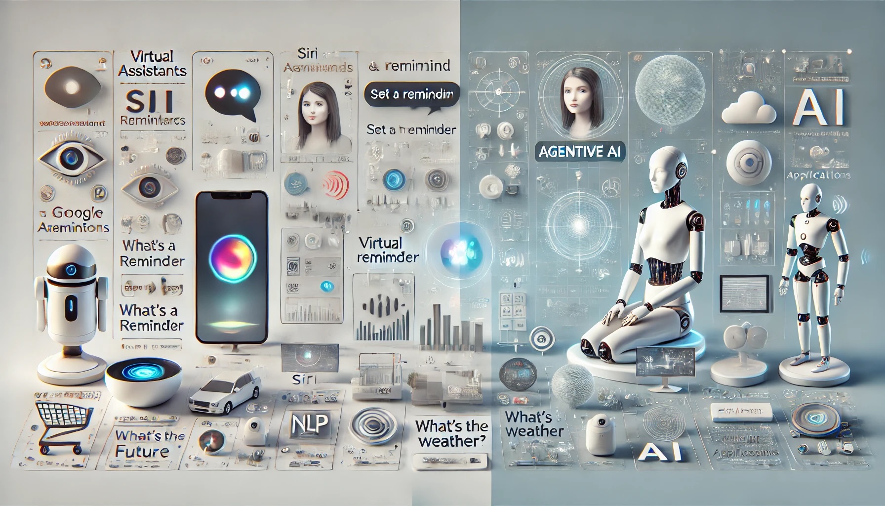Assitant AI and Agentive AI side by side